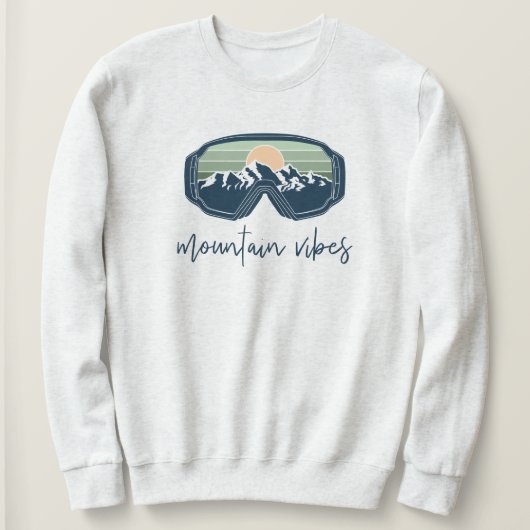 ALLIE Sage Mountain Vibes Ski Bachelorette Group Trui (Design voorkant)