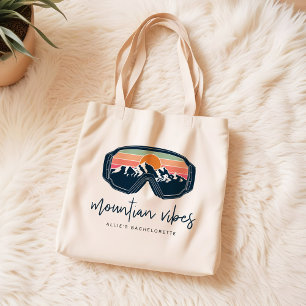 ALLIE Ski Snowboarden Berg Vibes Bachelorette Tote Bag