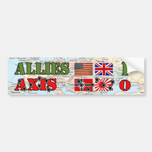 Allie versus Axis Bumpersticker uit de Tweede Were (Voorkant)