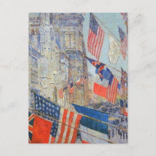 Allies Day, May 1917 by Childe Hassam, Vintage Art Briefkaart