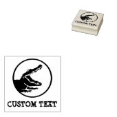 Alligator aangepaste stempel (Gestempeld)