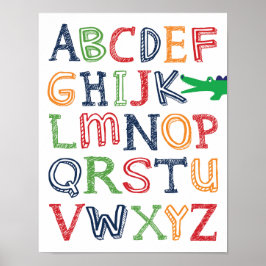 Alligator ABC-Poster Poster