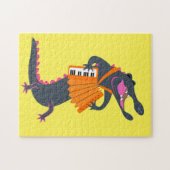 Alligator-afspeelaccordeon Legpuzzel (Horizontaal)