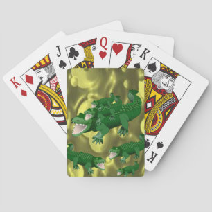 Alligator-afspeelkaartdeck Speelkaarten