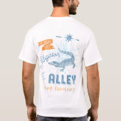 Alligator Alley Gator Wrestler Typografie T-shirt (Achterkant)