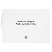 Alligator américain (Dos Horizontal)