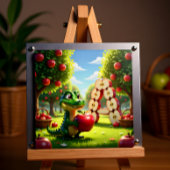 Alligator Andy – Kids Art Magnet - Apple Magneet