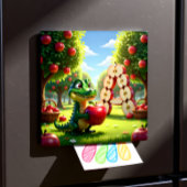Alligator Andy – Kids Art Magnet - Apple Magneet
