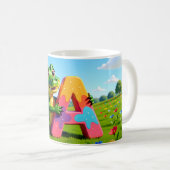 Alligator Andy Mug – A – Alphabet (Devant droit)