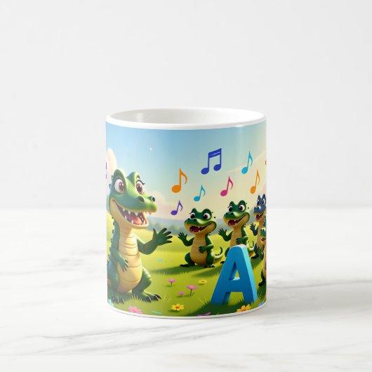 Alligator Andy Mug – Travel Diary & Alphabet (Centre)