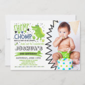 Alligator Anniversaire Invitation Crocodile Party (Devant)
