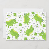 Alligator Anniversaire Invitation Crocodile Party (Dos)