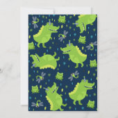 Alligator Anniversaire Invitation Crocodile Party (Dos)
