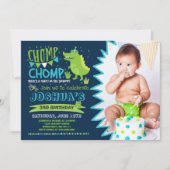 Alligator Anniversaire Invitation Crocodile Party (Devant)