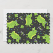 Alligator Anniversaire Invitation Crocodile Party (Dos)