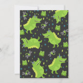 Alligator Anniversaire Invitation Crocodile Party (Dos)