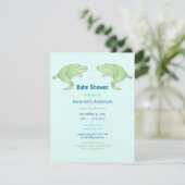 Alligator Baby Boy Shower Invitations (Debout devant)