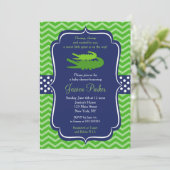 Alligator Baby Shower Invitations (Debout devant)