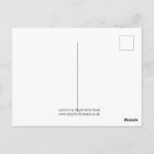 Alligator bij het Briefkaart van de dierentuin (Achterkant)