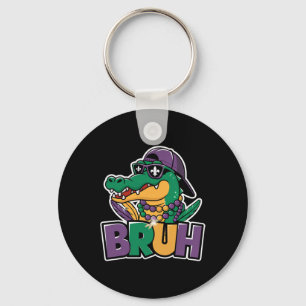 Alligator Bruh Mardi Gras Carnaval Kostuum Tiener Sleutelhanger