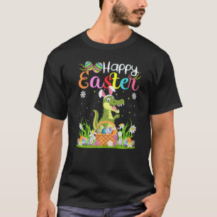 Alligator Bunny Egg Hunting Alligator Happy Easte T-shirt