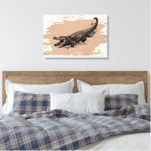  Alligator Canvas Afdruk (Insitu (Slaapkamer))