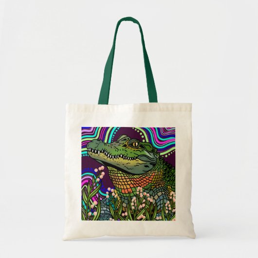 Alligator-Canvas tas (Voorkant)