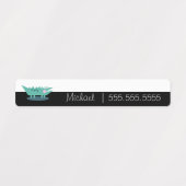 Alligator Cartoon School Class Naam Nummer Labels (Design 1)