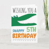 Alligator Chomp, Chevron Anniversaire Carte de voe (Devant)