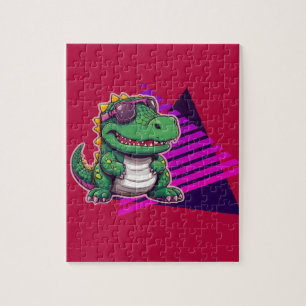 Alligator Cool Kawaii Retro Vibe Baby shower Legpuzzel