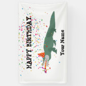 Alligator Crocodile - Animals Birthday Party Spandoek (Verticaal)