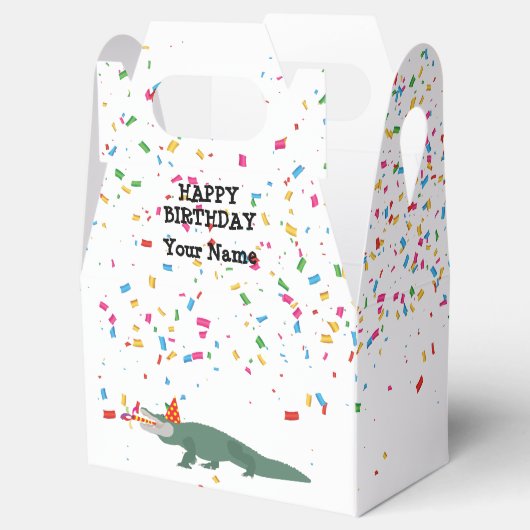 Alligator Crocodile - Dieren met partij Bedankdoosjes (Geopend)