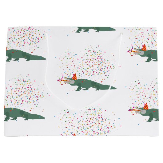Alligator Crocodile - Dieren met partij Groot Cadeauzakje (Voorkant)