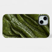 Alligator Crocodile Dragon Serpent Cuir Vert (Verso Horizontal)