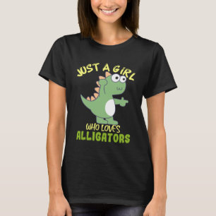 Alligator Crocodile is een meisje dat van Alligato T-shirt