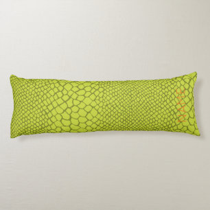 Alligator Crocodile Pattern NAME Mod Green Kinder Lichaamskussen