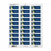 Alligator d2 Étiquettes d'adresse de retour d'anim (Feuille entière)