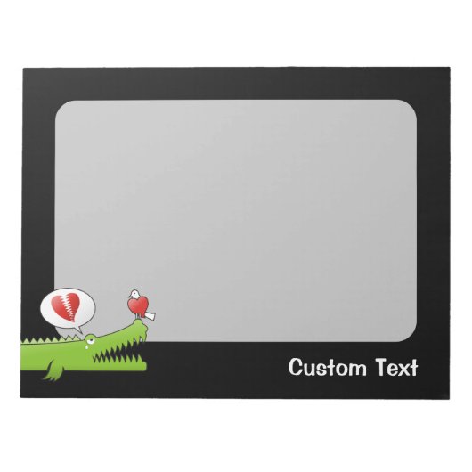 Alligator dans le Bloc-notes Love (Devant)