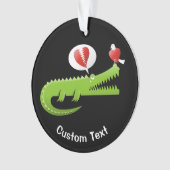 Alligator dans l'ornement d'amour (devant)