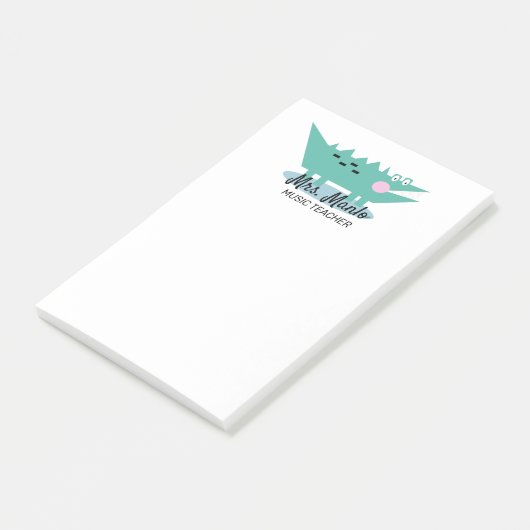 Alligator Docenten Scriptnaam Post-it® Notes (Schuin)