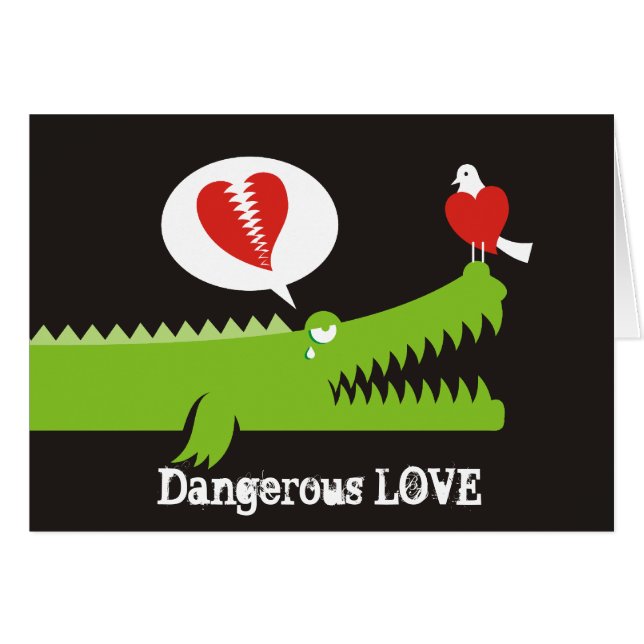 Alligator en amour (Devant horizontal)