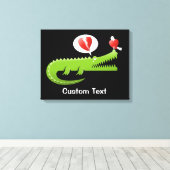 Alligator en toile d'amour Imprimer (Insitu (Plancher de Bois))