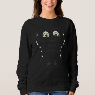 Alligator Face Alligator Halloween Trui