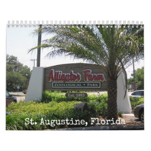 Alligator Farm à St. Augustine 2022 Calendrier mu