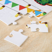 Alligator Feestelijke Kleurrijke Muziek Baby showe Legpuzzel (Zijkant)