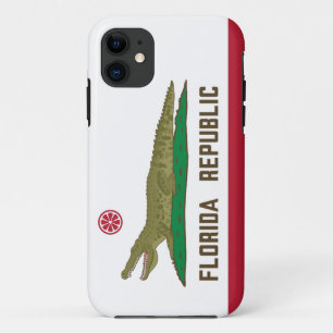 Alligator Flag Crocodile Florida iPhone 11 Hoesje