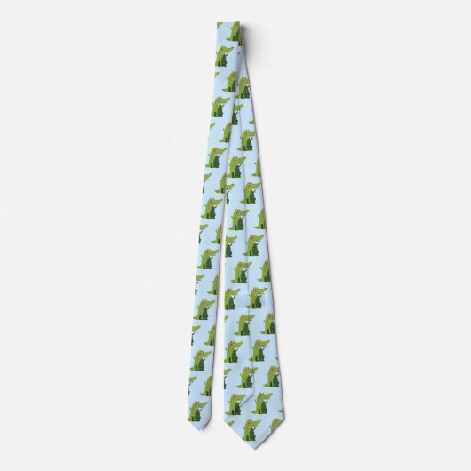 Alligator Funny Stropdas (Achterkant)
