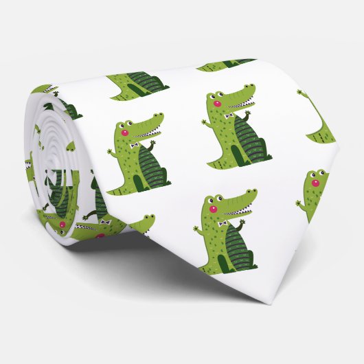 Alligator Funny Stropdas (Opgerold)