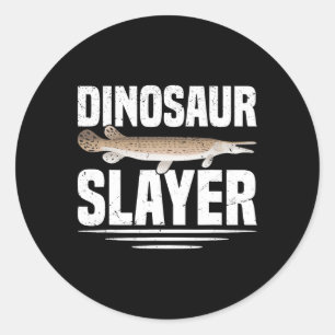 Alligator Gar Gevist Rod Seizoen Alligator Gar Fis Ronde Sticker