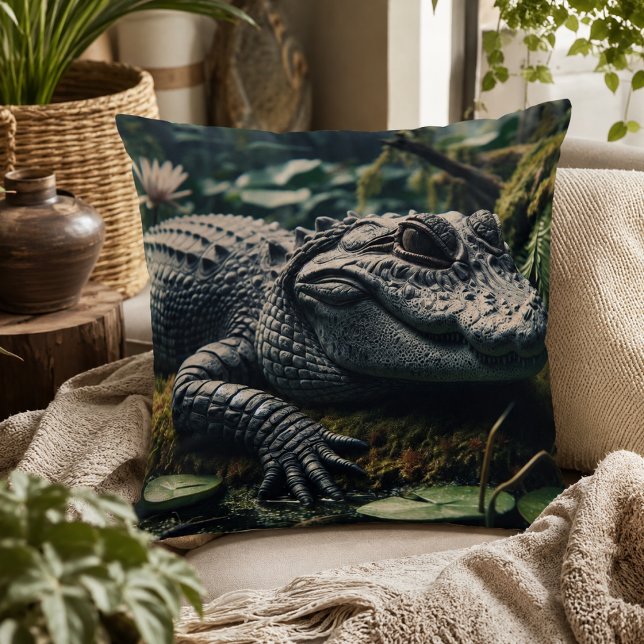 Alligator geïnspireerd kussen (Alligator-Inspired Pillow)